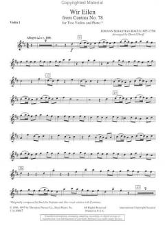 Wir eilen mit schwachen doch von Johann Sebastian Bach 