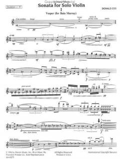 Sonata von Donald Erb 