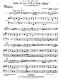 Ballet Music To les Petits Riens von Wolfgang Amadeus Mozart 