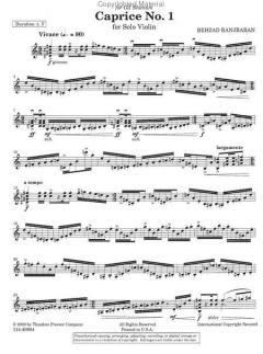 Caprice No. 1 von Behzad Ranjbaran 