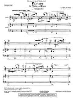 Fantasy von Ralph Shapey 