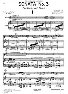 Sonata No. 3 von Charles Ives 