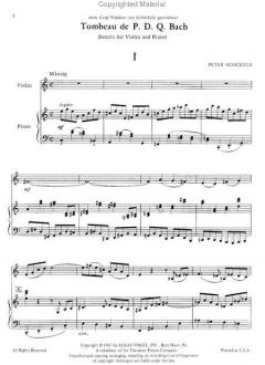 Tombeau de P.d.q. Bach von Peter Schickele 