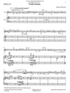 Violin Sonata von Richard Wernick im Alle Noten Shop kaufen