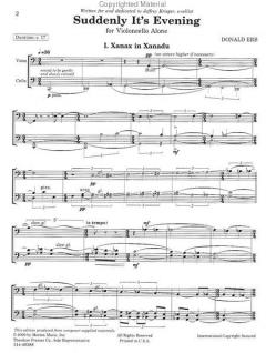 Suddenly It's Evening von Donald Erb 