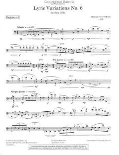 Lyric Variations No. 6 von Francis Thorne 