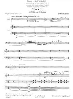 Concerto von Samuel Adler 