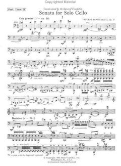 Sonata For Solo Cello Op. 54 von Vincent Persichetti im Alle Noten Shop kaufen