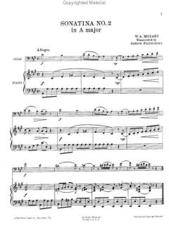 Sonatina No. 2 In A Major von Wolfgang Amadeus Mozart 