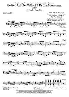 Suite No. 1 for Cello von P. D. Q. Bach im Alle Noten Shop kaufen