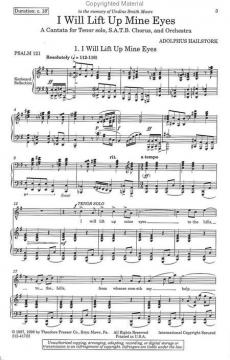 I Will Lift Up Mine Eyes (Adolfus Hailstork) 