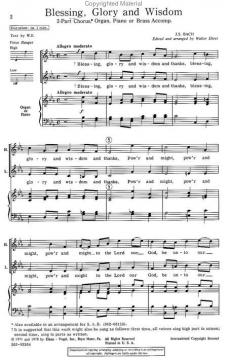 Blessing, Glory And Wisdom (J.S. Bach) 