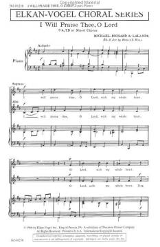 I Will Praise Thee, O Lord (Michel-Richard Delalande) 