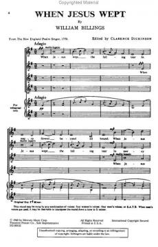 When Jesus Wept (William Billings) 