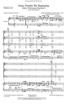 Jesus, Ponder My Beginning (J.S. Bach) 