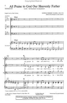 All Praise To God Our Heavenly Father (Georg Friedrich Händel) 