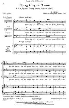 Blessing, Glory And Wisdom (J.S. Bach) 