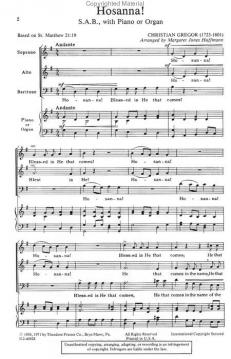 Hosanna (Christian Gregor) 