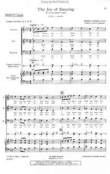 The Joy Of Dancing (Je ne fus jamais si aise) (Pierre Certon) 