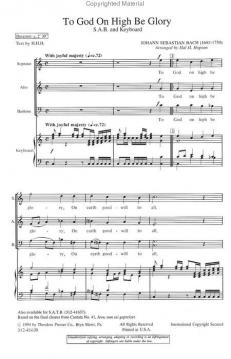 To God On High Be Glory (J.S. Bach) 