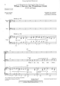 When I Survey The Wonderous Cross (Lowell Mason) 
