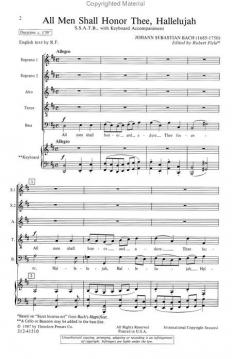 All Men Shall Honor Thee, Hallelujah (J.S. Bach) 