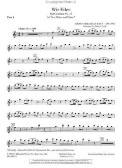 Wir eilen mit schwachen doch von Johann Sebastian Bach 