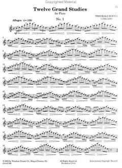 12 Grand Studies op. 15 von Theobald Böhm 