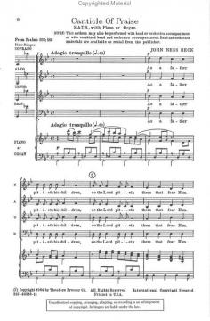 Canticle Of Praise (John H. Beck) 