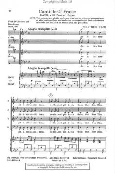 Canticle Of Praise (John H. Beck) 