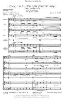 Come, Let Us Join Our Cheerful Songs (Wayne Bisbee) 