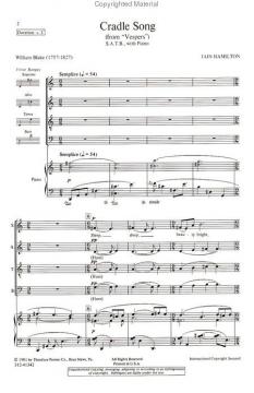 Cradle Song From Vespers (Iain Hamilton) 
