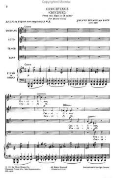 Crucifixus From Mass In B Minor (J.S. Bach) 