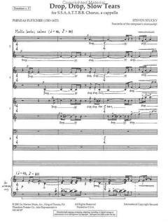 Drop, Drop, Slow Tears (Stephen Stucky) 