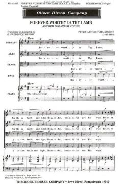 Forever Worthy is Thy Lamb (Pjotr Iljitsch Tschaikowski) 