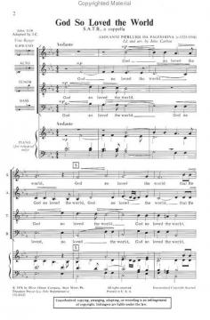 God So Loved The World (Giovanni Pierluigi da Palestrina) 