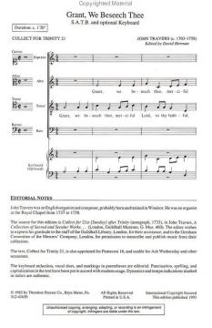 Grant, We Beseech Thee (John Travers) 