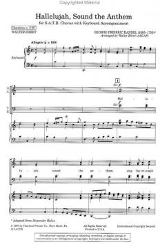 Hallelujah, Sound The Anthem (Georg Friedrich Händel) 