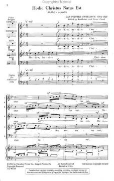 Hodie Christus Natus Est (Jan Pieter Sweelinck) 
