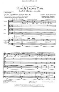 Humbly I Adore Thee (Martha Helen Schmidt) 