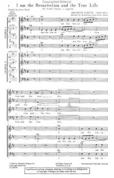 I Am The Resurrection And The True Life (Heinrich Schütz) 