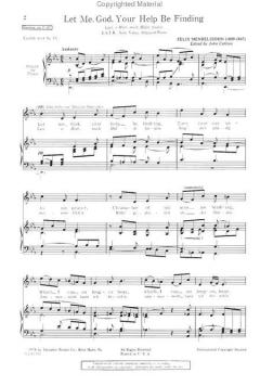 Let Me, God, Your Help Be Finding (Felix Mendelssohn Bartholdy) 