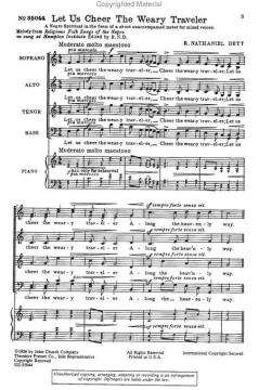 Let Us Cheer The Weary Traveler (Robert Nathaniel Dett) 
