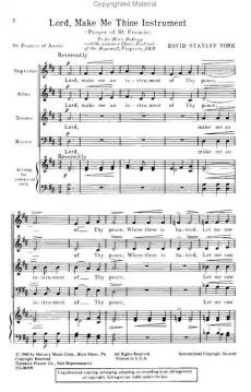 Lord, Make Me Thine Instrument (Prayer Of St. Francis) (David Stanley York) 