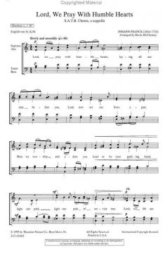 Lord, We Pray With Humble Hearts (Johann Wolfgang Franck) 