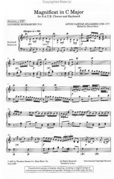 Magnificat In C Major (Anton Cajetan Adlgasser) 