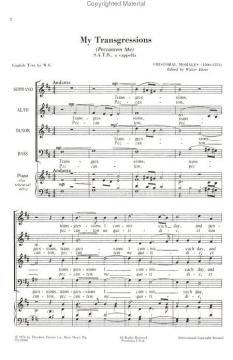 My Transgressions (Cristobal de Morales) 