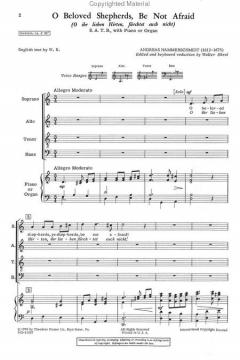 O Beloved Shepherds Be Not Afraid (Andreas Hammerschmidt) 