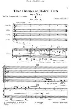 I. out Of The depths (Roger Sessions) 