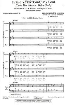 Praise Ye The Lord, My Soul (Heinrich Schütz) 